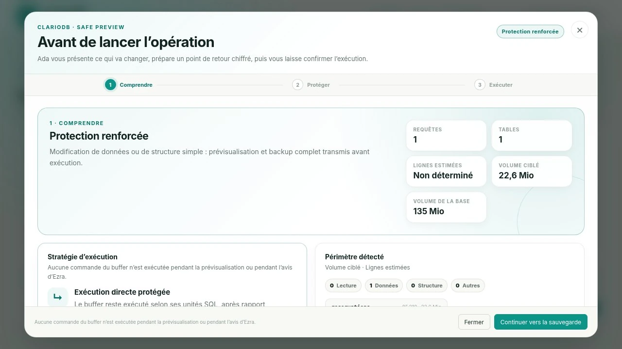 Current Safe Preview before a protected write